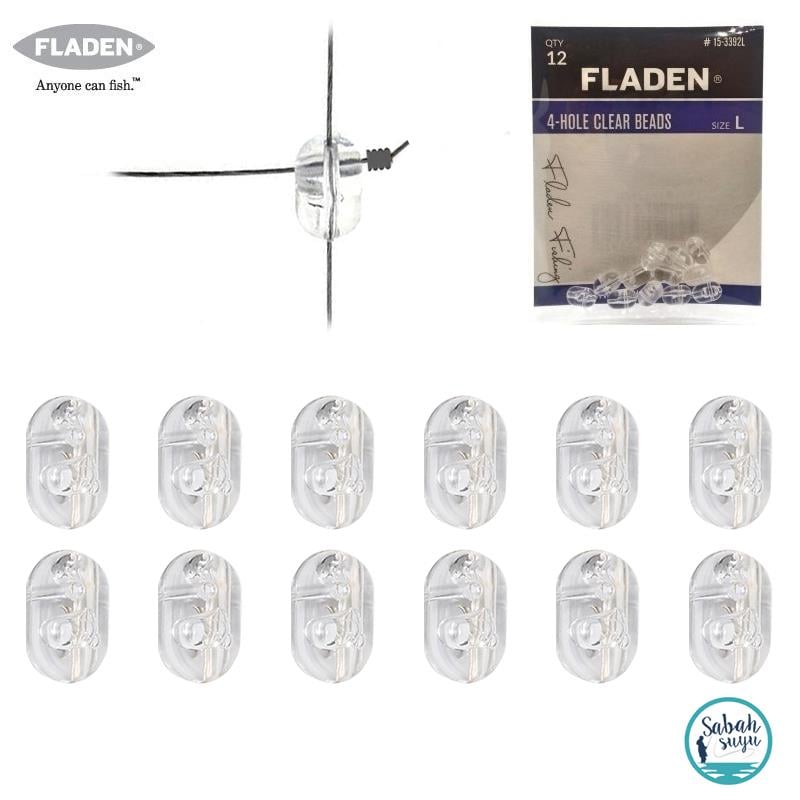 Fladen 4 Yönlü Şeffaf Boncuk L 8mm (12 Ad)
