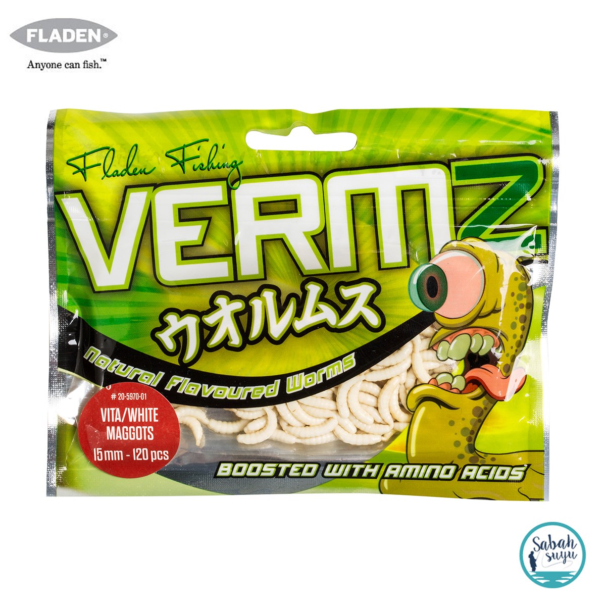 Fladen Vermz Kokulu Leş Kurdu 15mm (120 Ad) Silikon Yem Beyaz