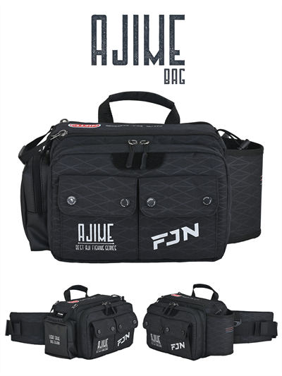 Fujin Ajime Bel Çantası Black - Balıkçı Çantası