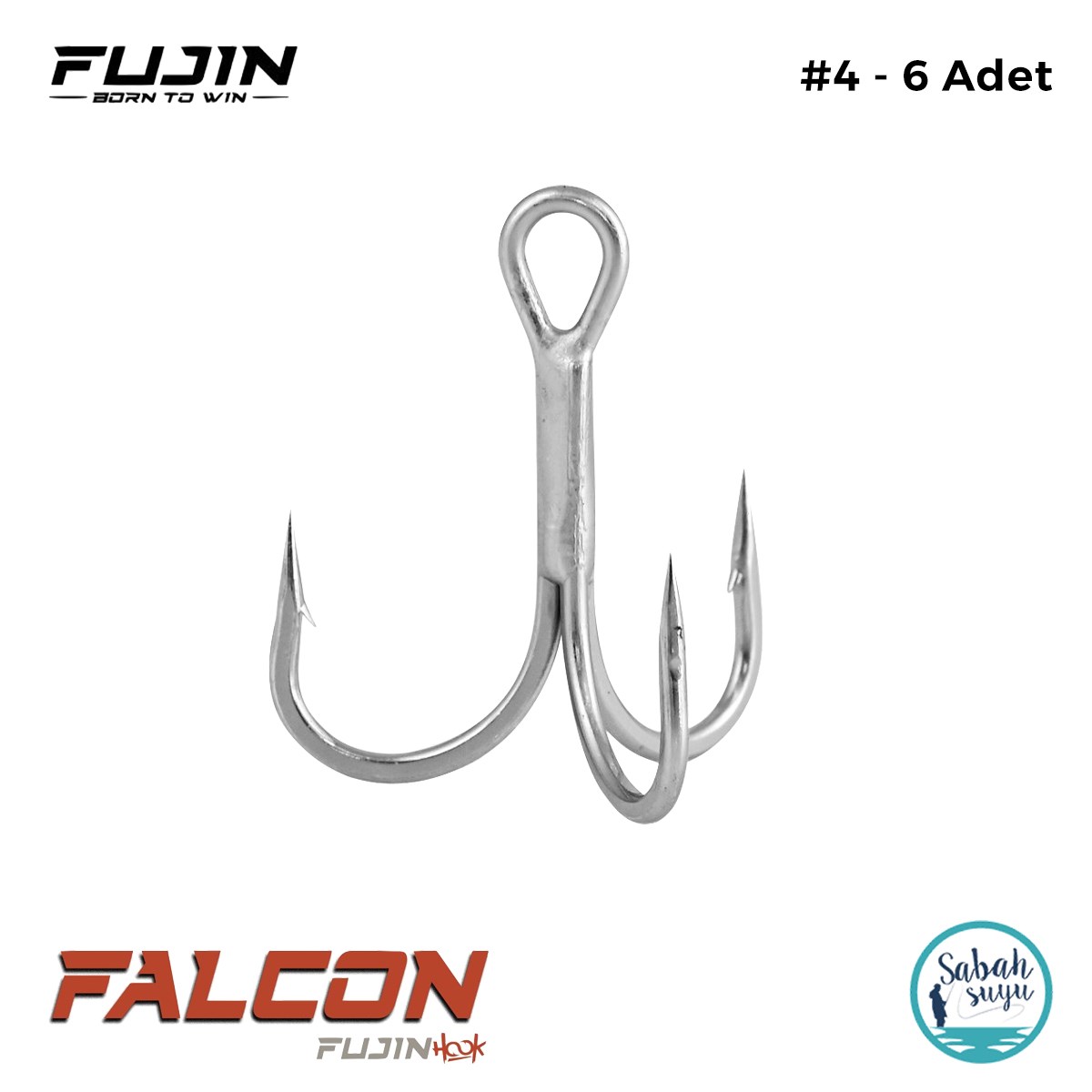 Fujin Falcon Super Anti Rust Üçlü İğne #4 (6 Adet)