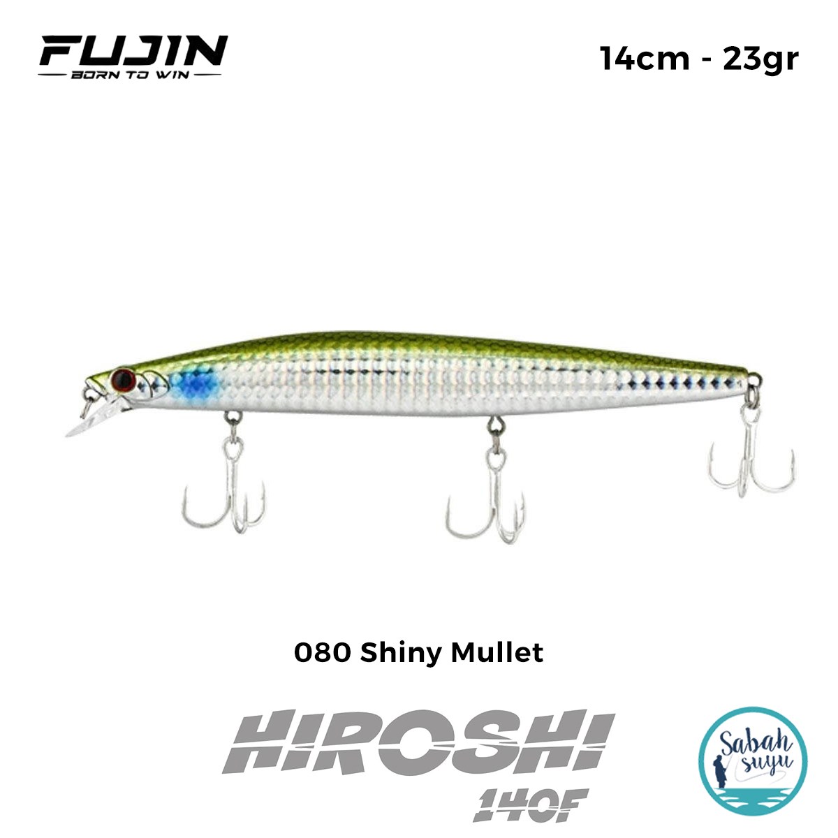 Fujin Hiroshi 140F 14cm 23gr Maket Balık 080 Shiny Mullet