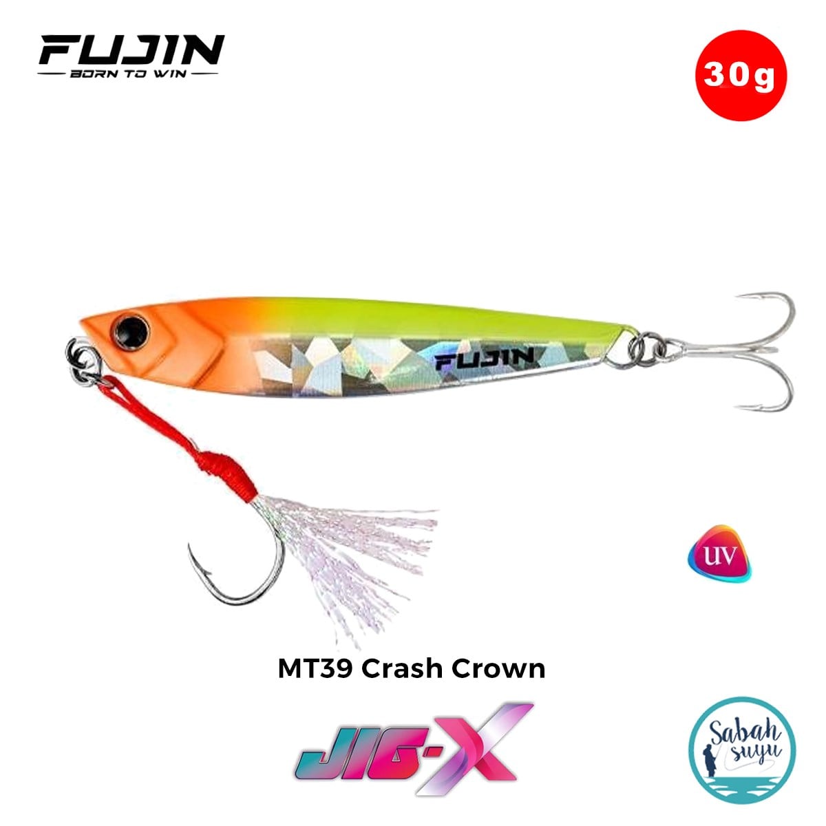Fujin Jig-X 30gr 7cm Jig Yem MT39 Crash Crown
