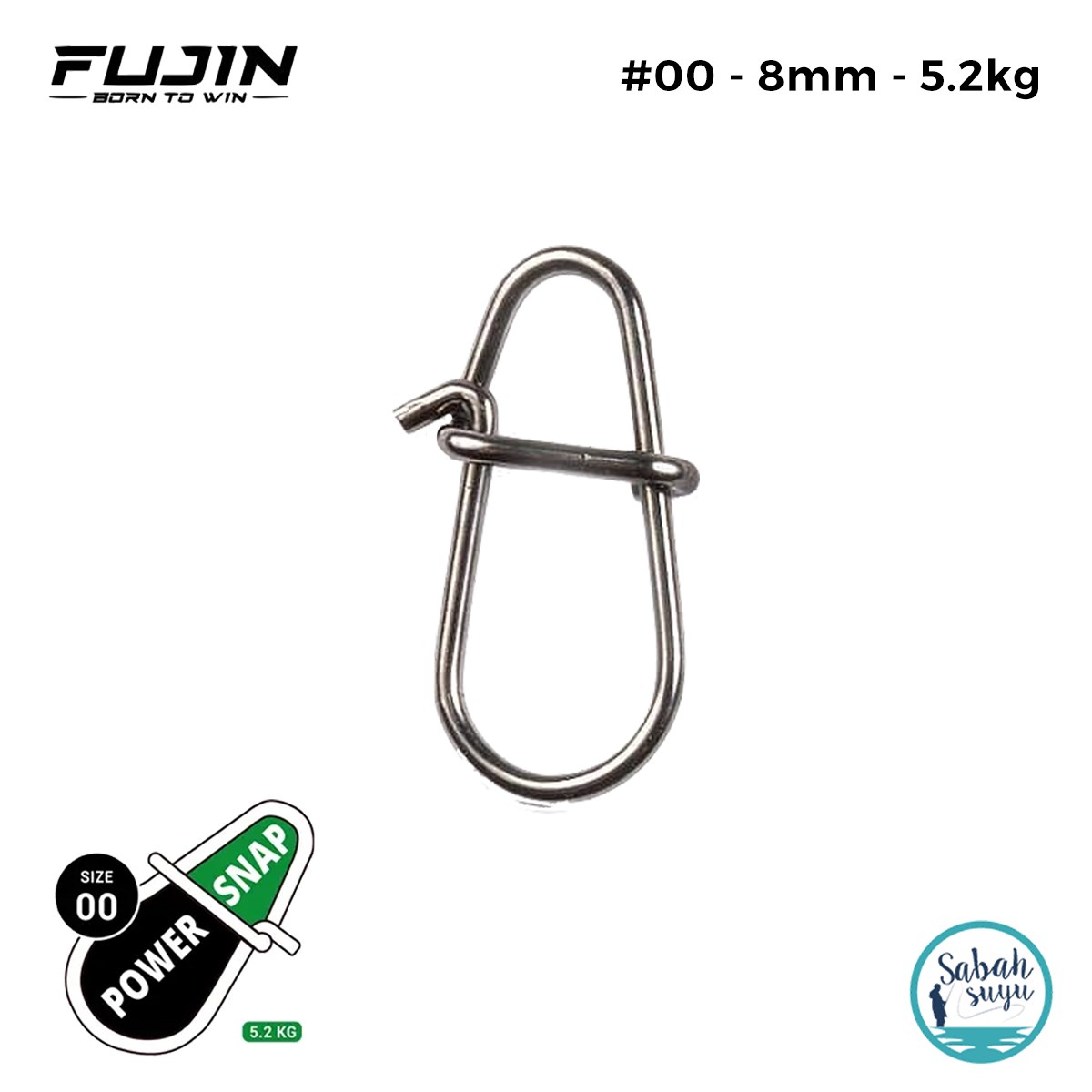 Fujin Power Snap Klips No:00 8mm 5.2kg (10 Adet)