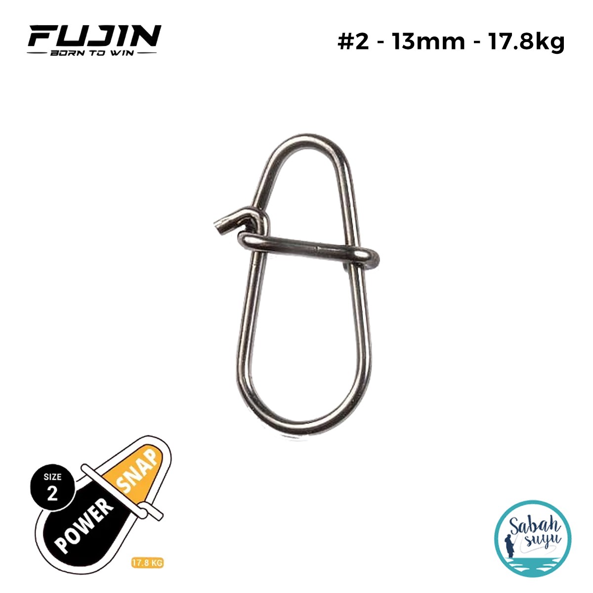 Fujin Power Snap Klips No:2 13mm 17.8kg (10 Adet)