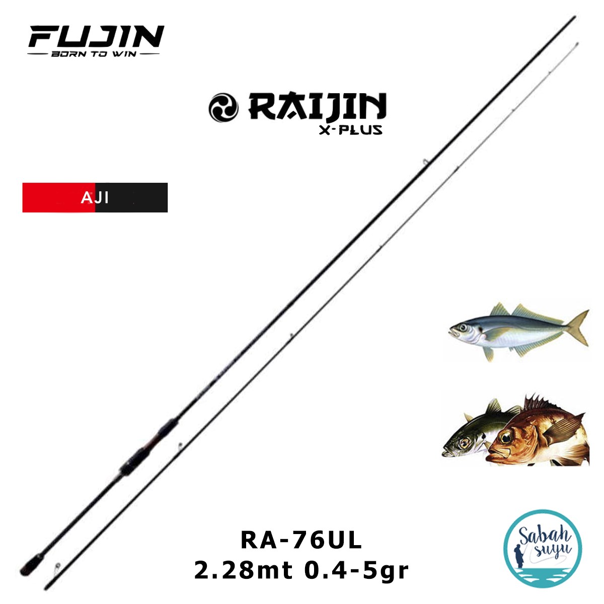 Fujin Raijin RA-76UL X-Plus AJI 2.28mt 0.4-5gr (2P) LRF Kamış