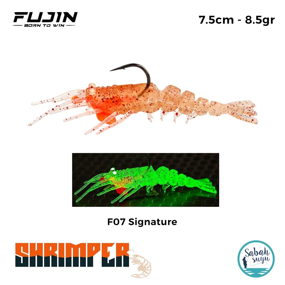 Fujin Shrimper 7.5cm 8.5gr Silikon Karides F07 Signature