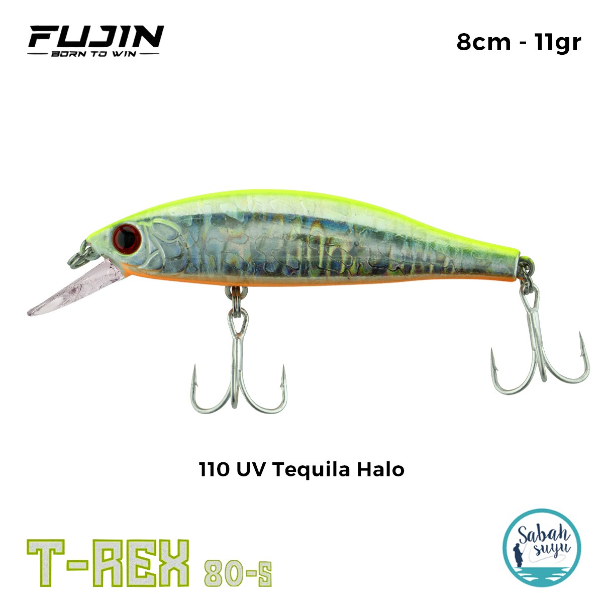 Fujin T-Rex 80S 8cm 11gr Maket Balık 110 UV Tequila Halo