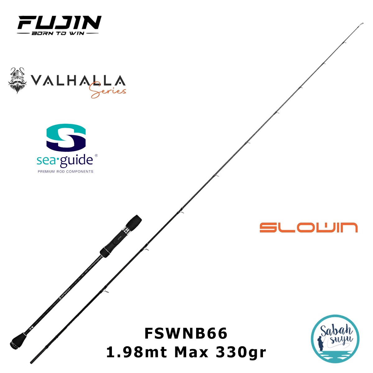 Fujin Valhalla Slowin FSWNB66 1.98mt 330gr (S2P) Tetikli Slow Jigging Kamış
