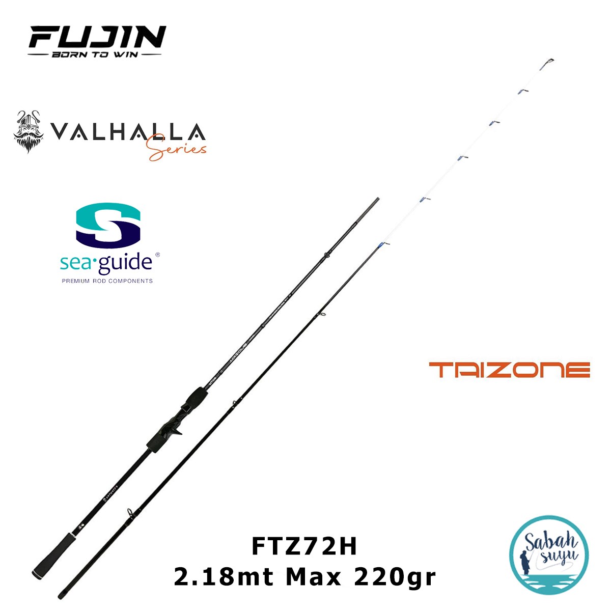 Fujin Valhalla Taizone FTZ72H 2.18mt 220gr (2P) Tetikli Tai Rubber Kamış