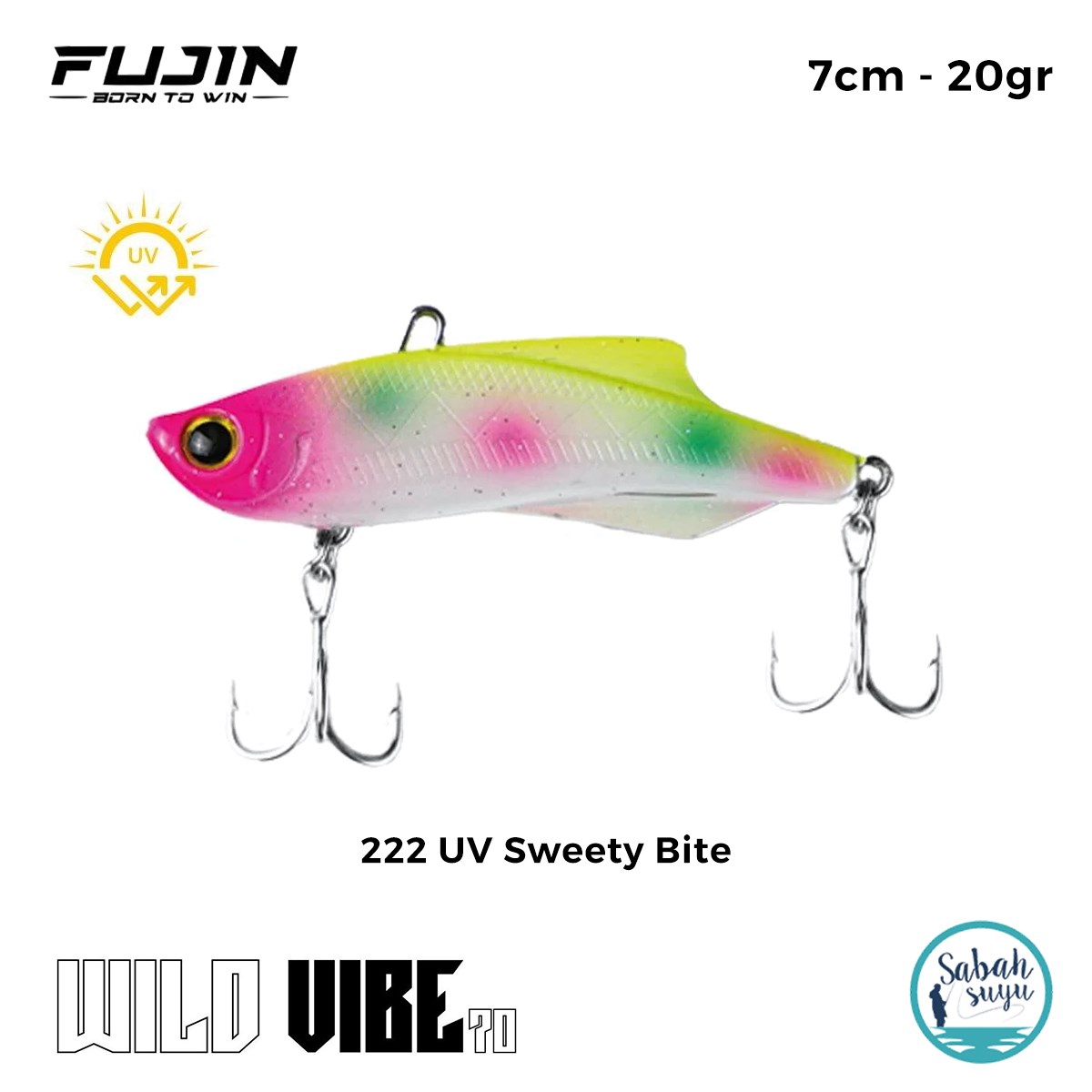 Fujin Wild Vibe 7cm 20gr Vibrasyon Suni Yem 222 UV Sweety Bite