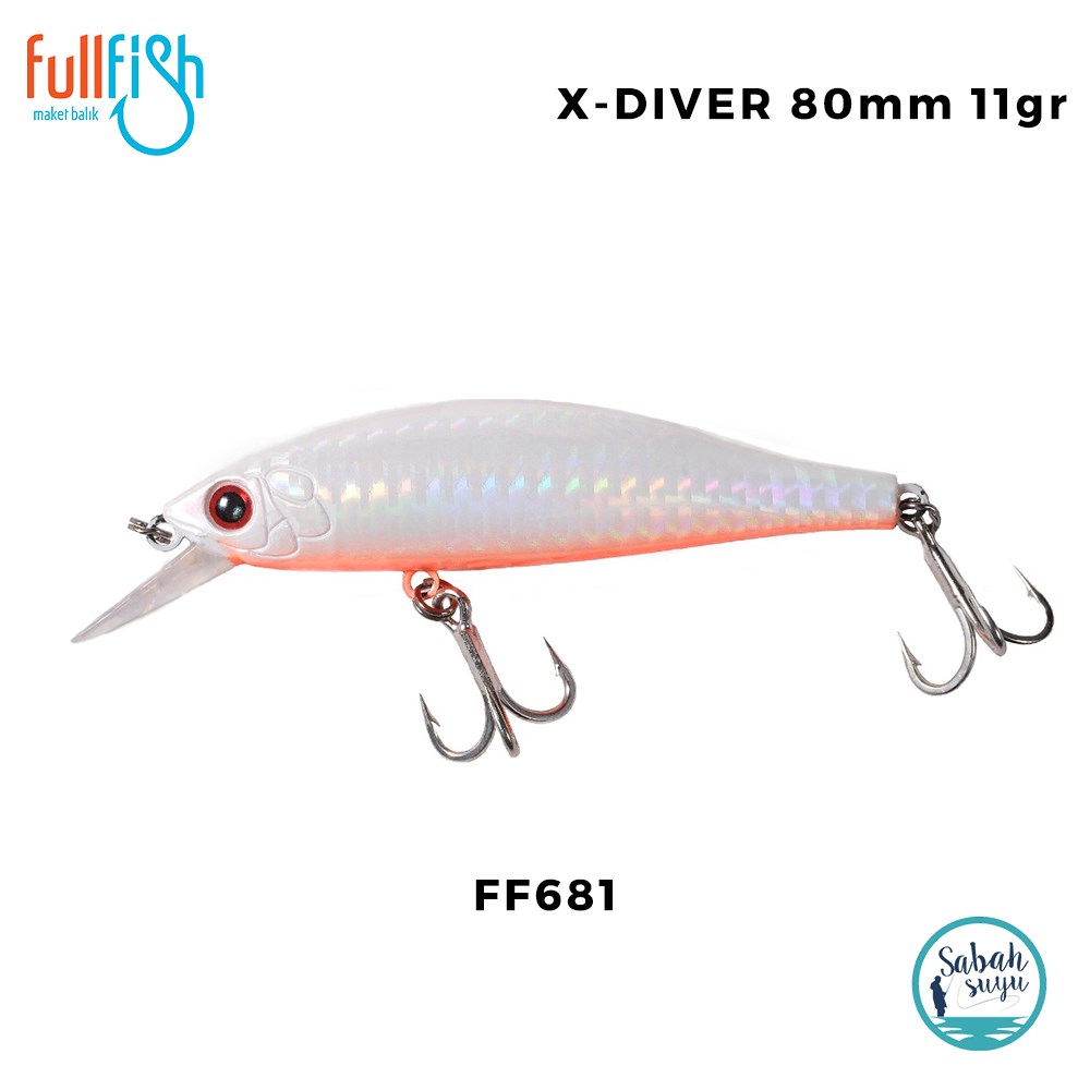 Full Fish X-Diver 80S 8cm 11gr FF681 Maket Balık