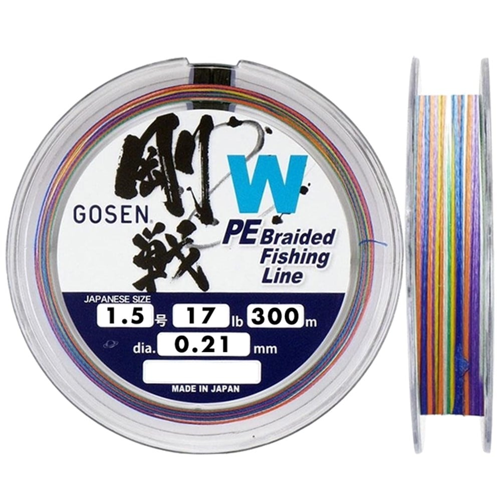 Gosen W4 İp Misina 300m Multi PE 1.5 0.21mm 17lb/7.8kg