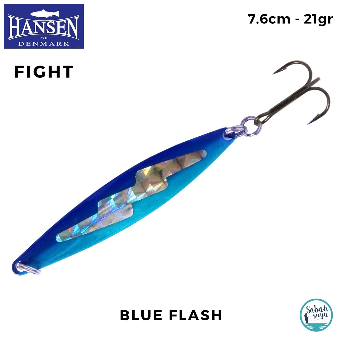Hansen Fight Kaşık 7.6cm 21gr Blue Flash
