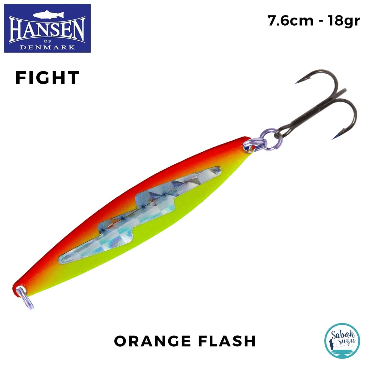 Hansen Fight Kaşık 7.6cm 18gr Orange Flash