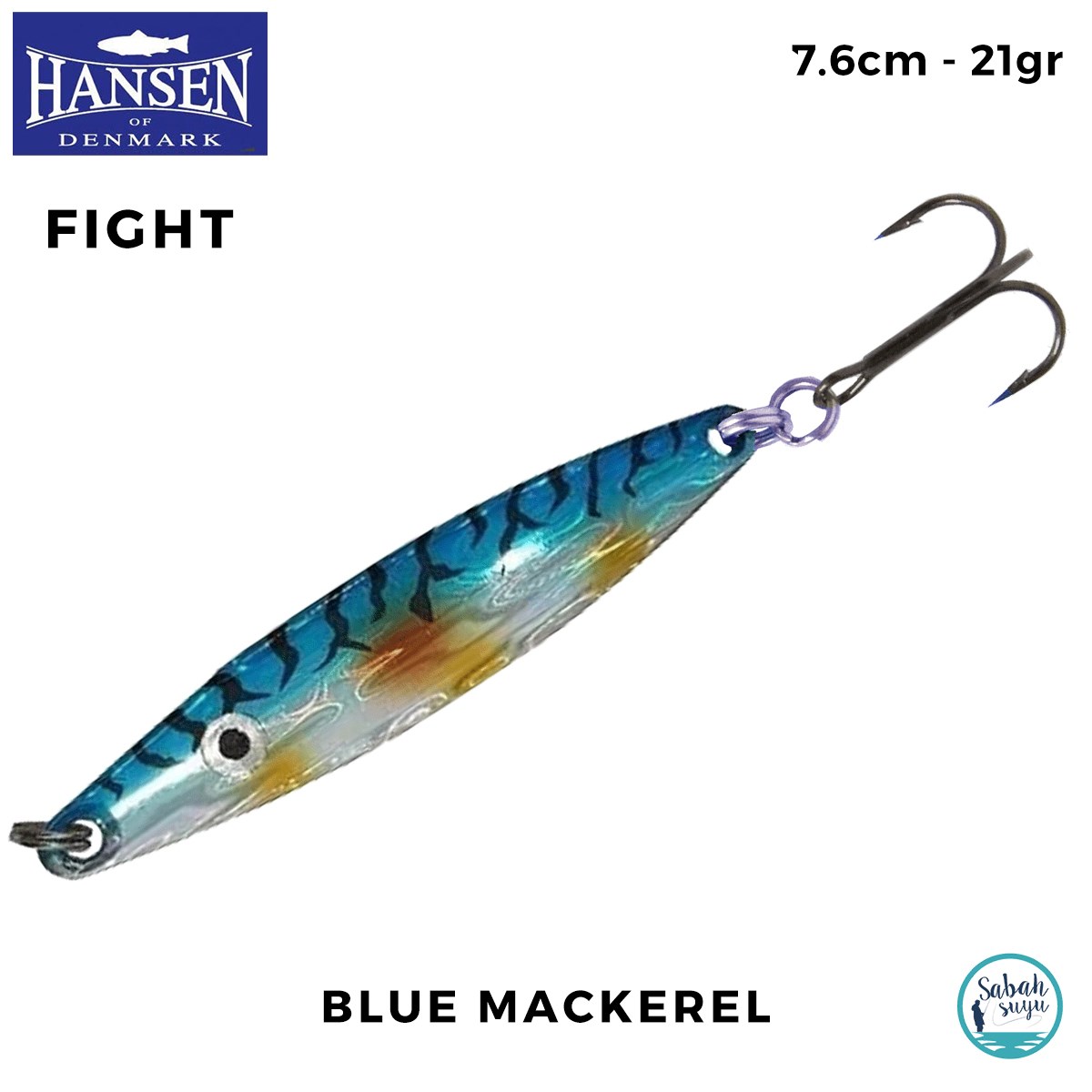 Hansen Fight Kaşık 7.6cm 21gr Blue Mackerel