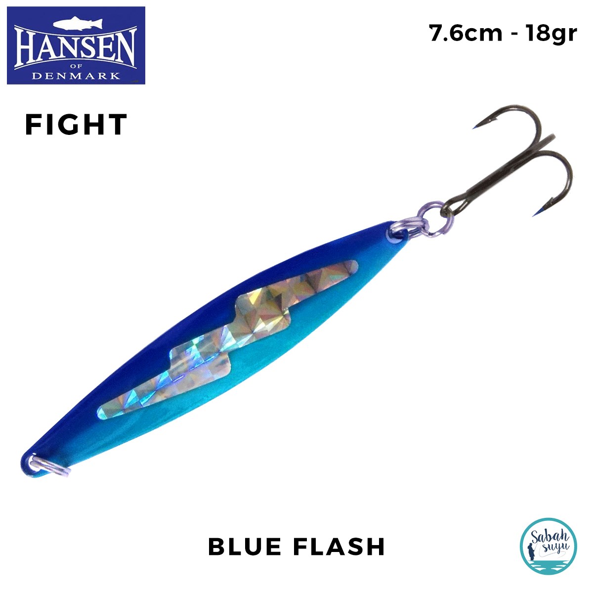 Hansen Fight Kaşık 7.6cm 18gr Blue Flash