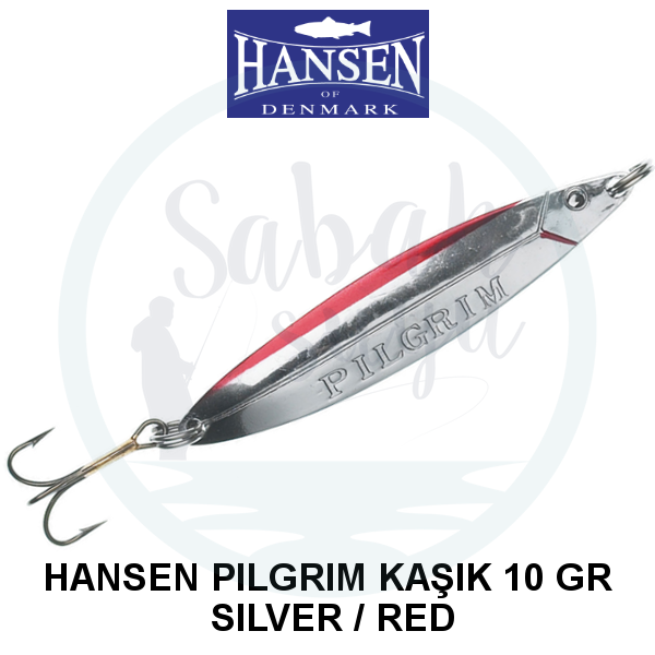Hansen Pilgrim Kaşık 6.1cm 10gr Silver Red