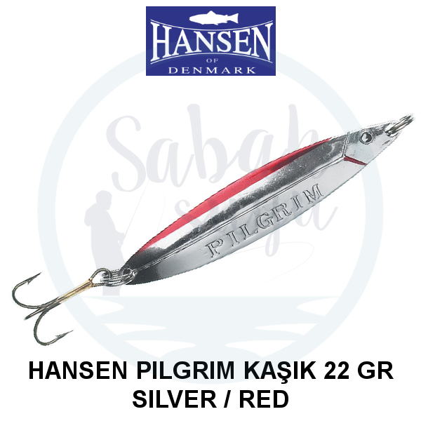 Hansen Pilgrim Kaşık 7.8cm 22gr Silver Red