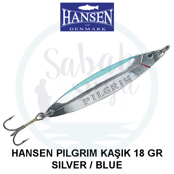 Hansen Pilgrim Kaşık 7.8cm 18gr Silver Blue