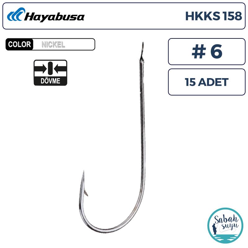 Hayabusa HKKS 158 Tekli İğne Nikel #6 (15 Adet)