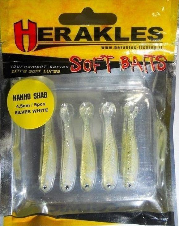Herakles Nanho Shad Silikon 4.5 cm Silver White
