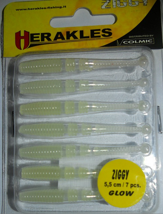 Herakles Ziggy Silikon 55 mm Glow