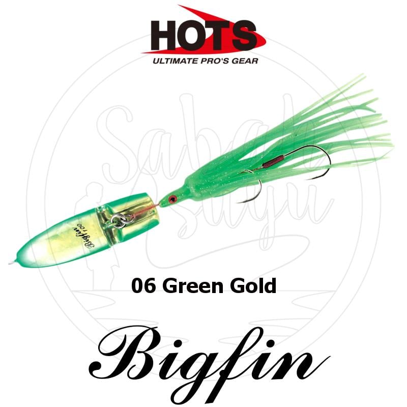 Hots Big Fin Inchuku Jig 180 gr. 06 Green Gold
