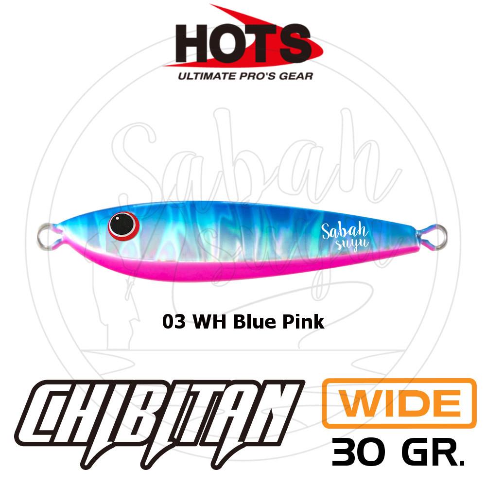 Hots Chibitan Wide Jig 30gr. 03 WH Blue Pink