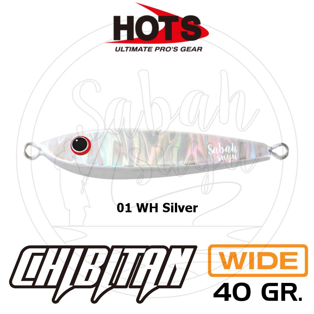 Hots Chibitan Wide Jig 40gr. 01 WH Silver