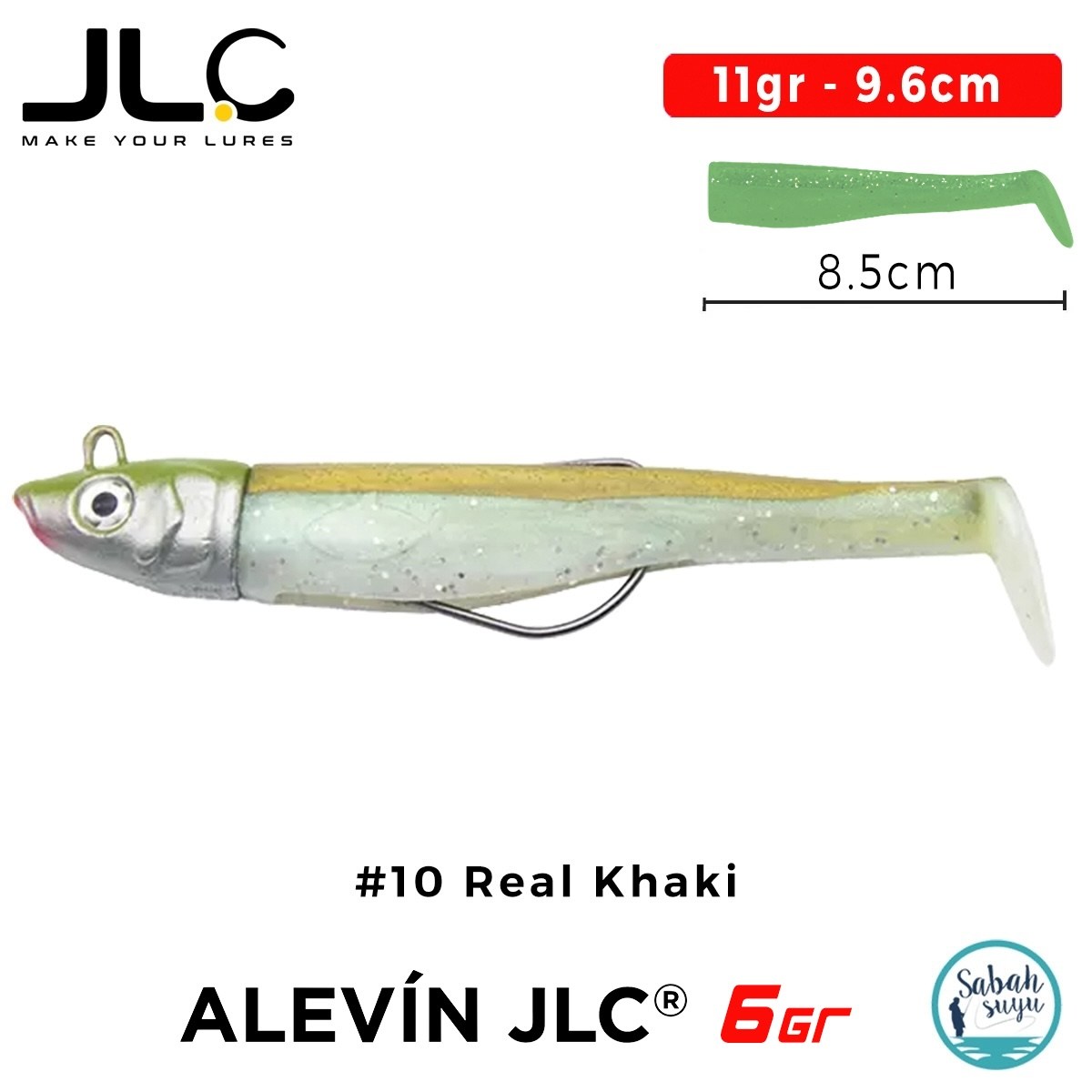 JLC Alevin Set 11gr 9.6cm #10 Real Khaki Silikon Balık