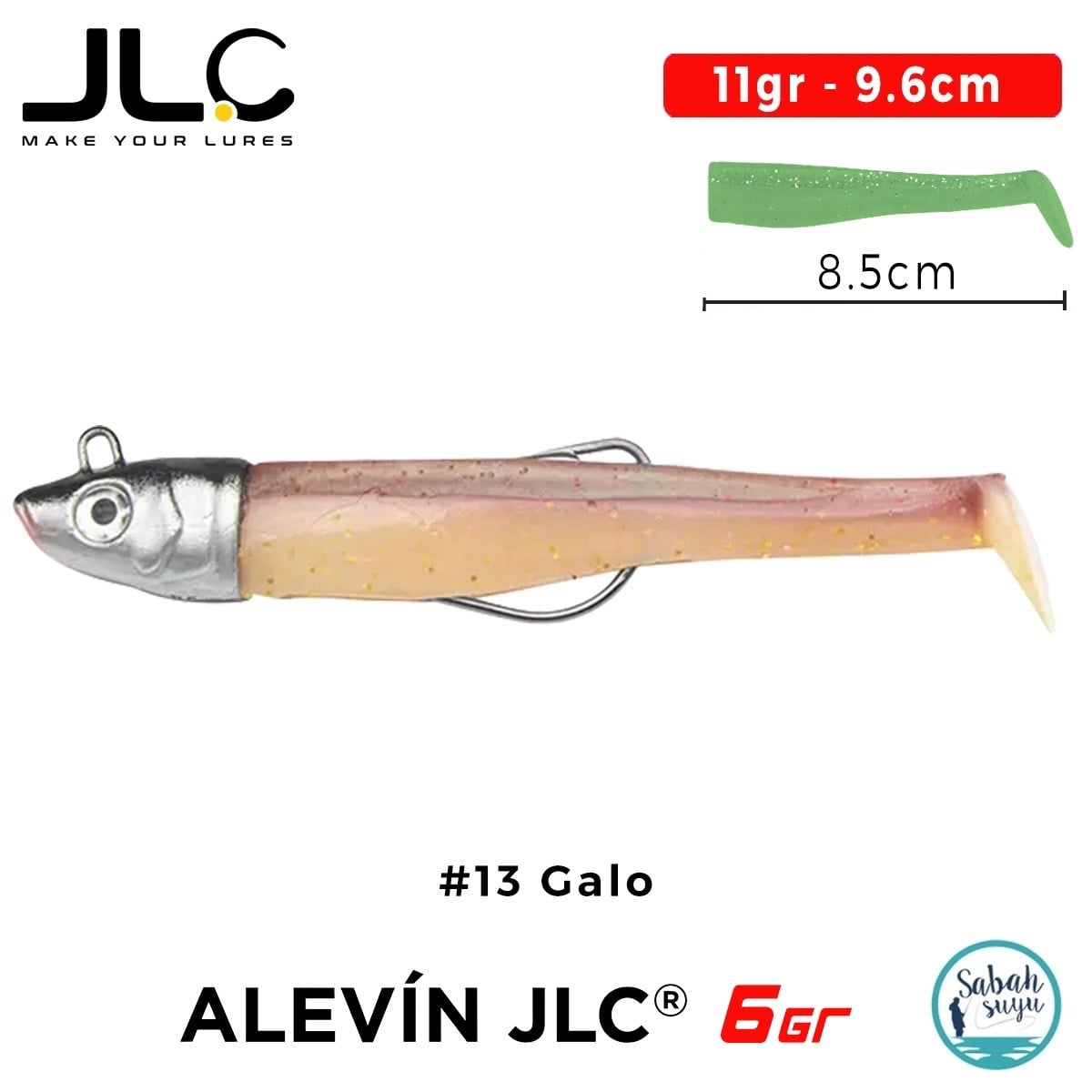 JLC Alevin Set 11gr 9.6cm #13 Galo Silikon Balık