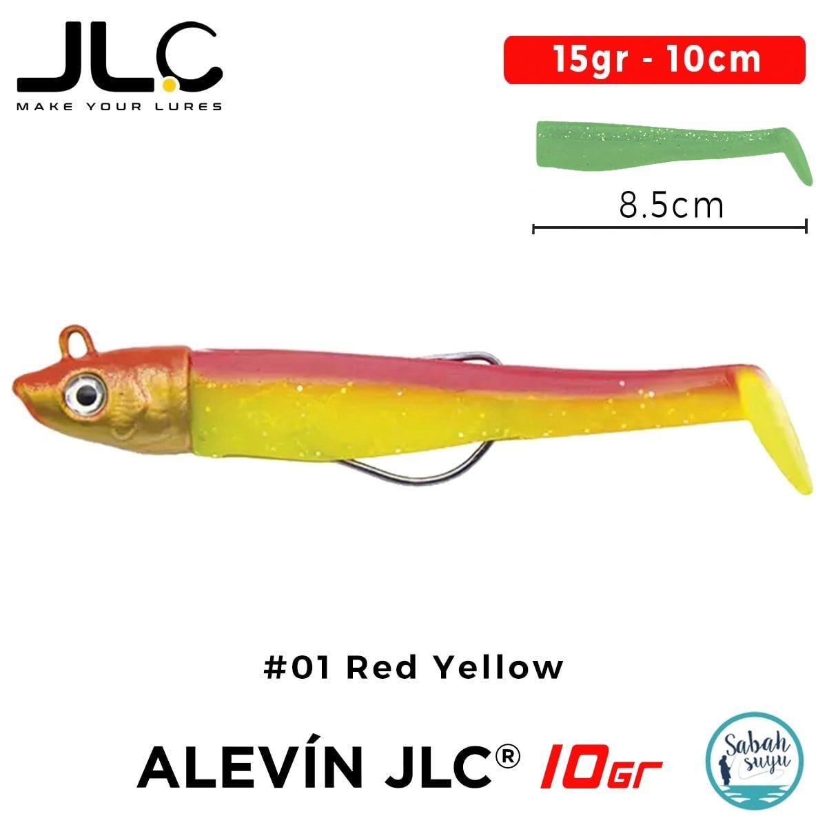 JLC Alevin Set 15gr 10cm #01 Red Yellow Silikon Balık