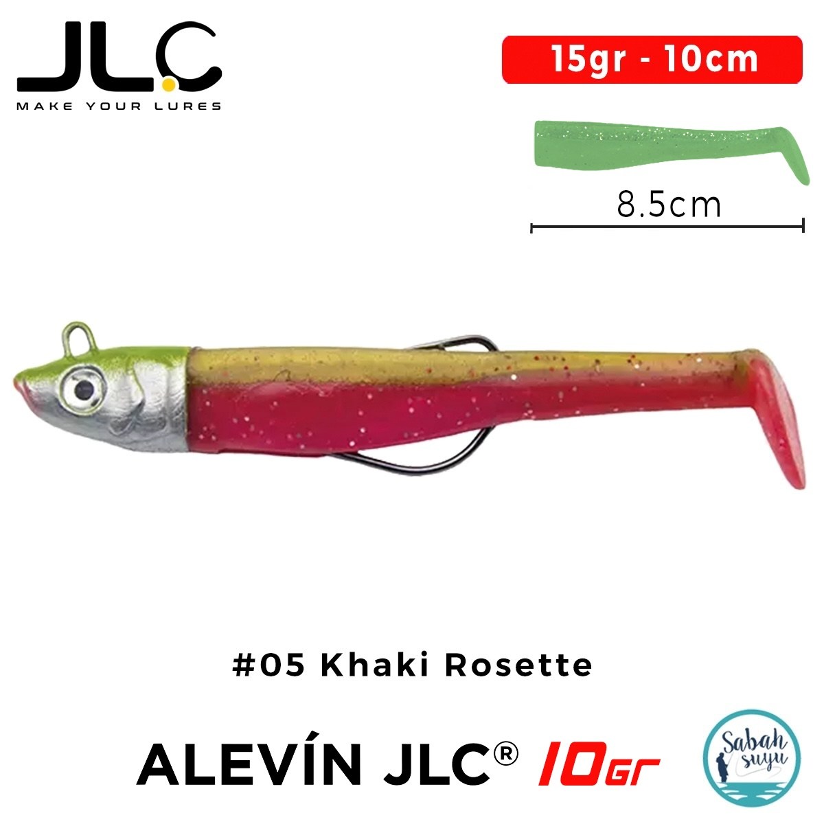 JLC Alevin Set 15gr 10cm #05 Khaki Rosette Silikon Balık