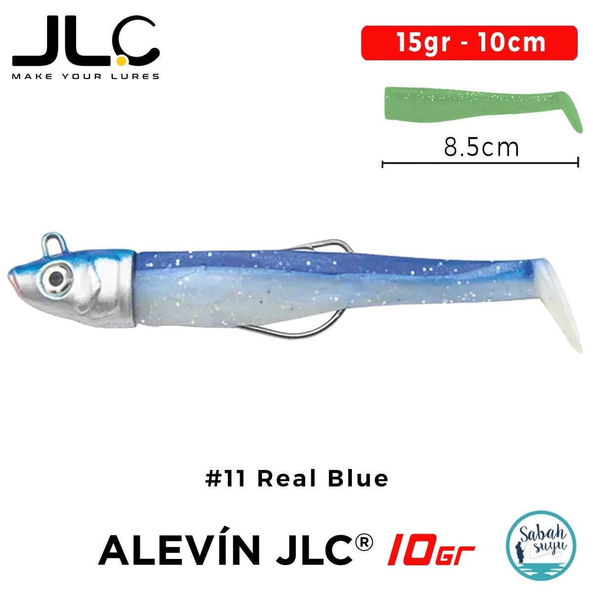 JLC Alevin Set 15gr 10cm #11 Real Blue Silikon Balık