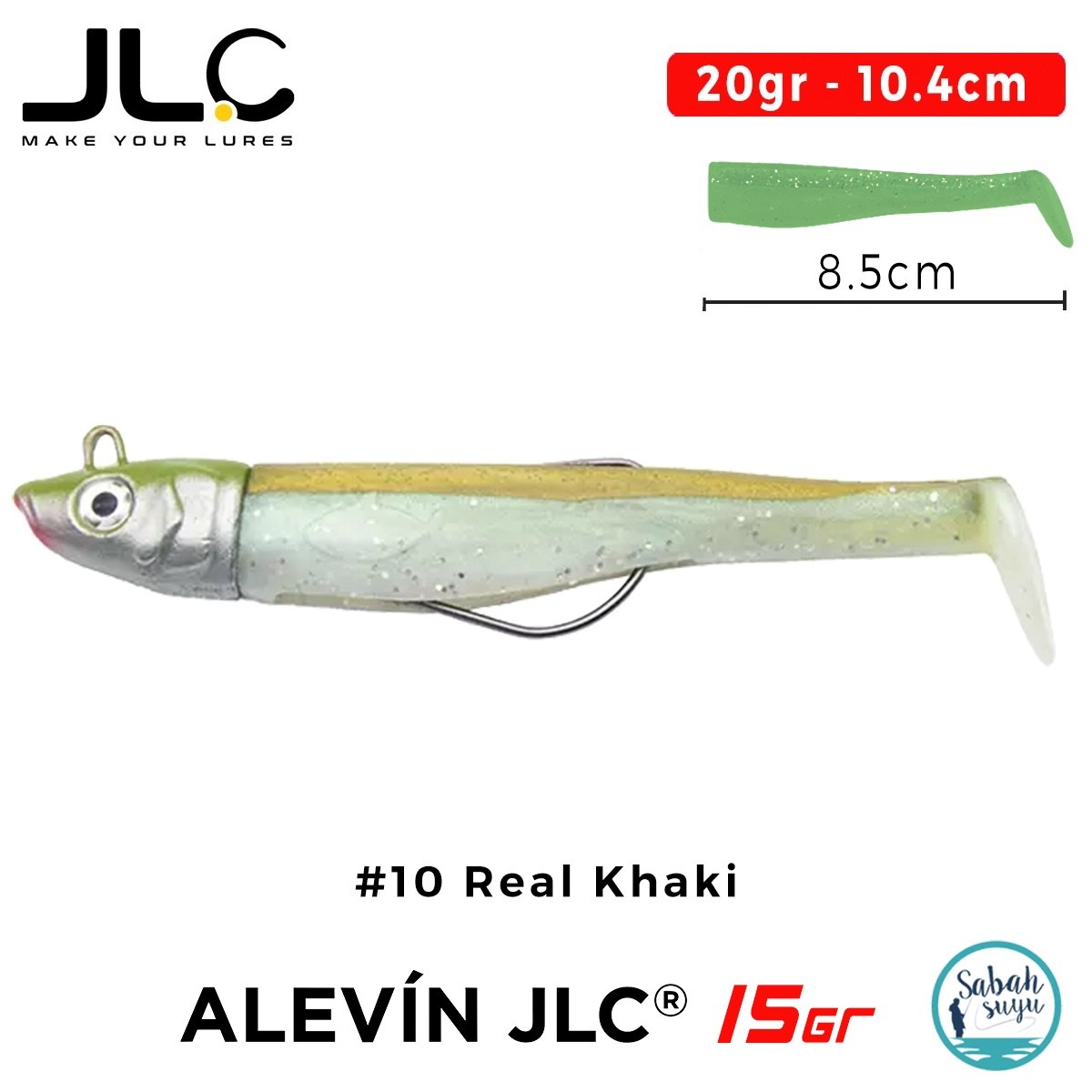JLC Alevin Set 20gr 10.4cm #10 Real Khaki Silikon Balık