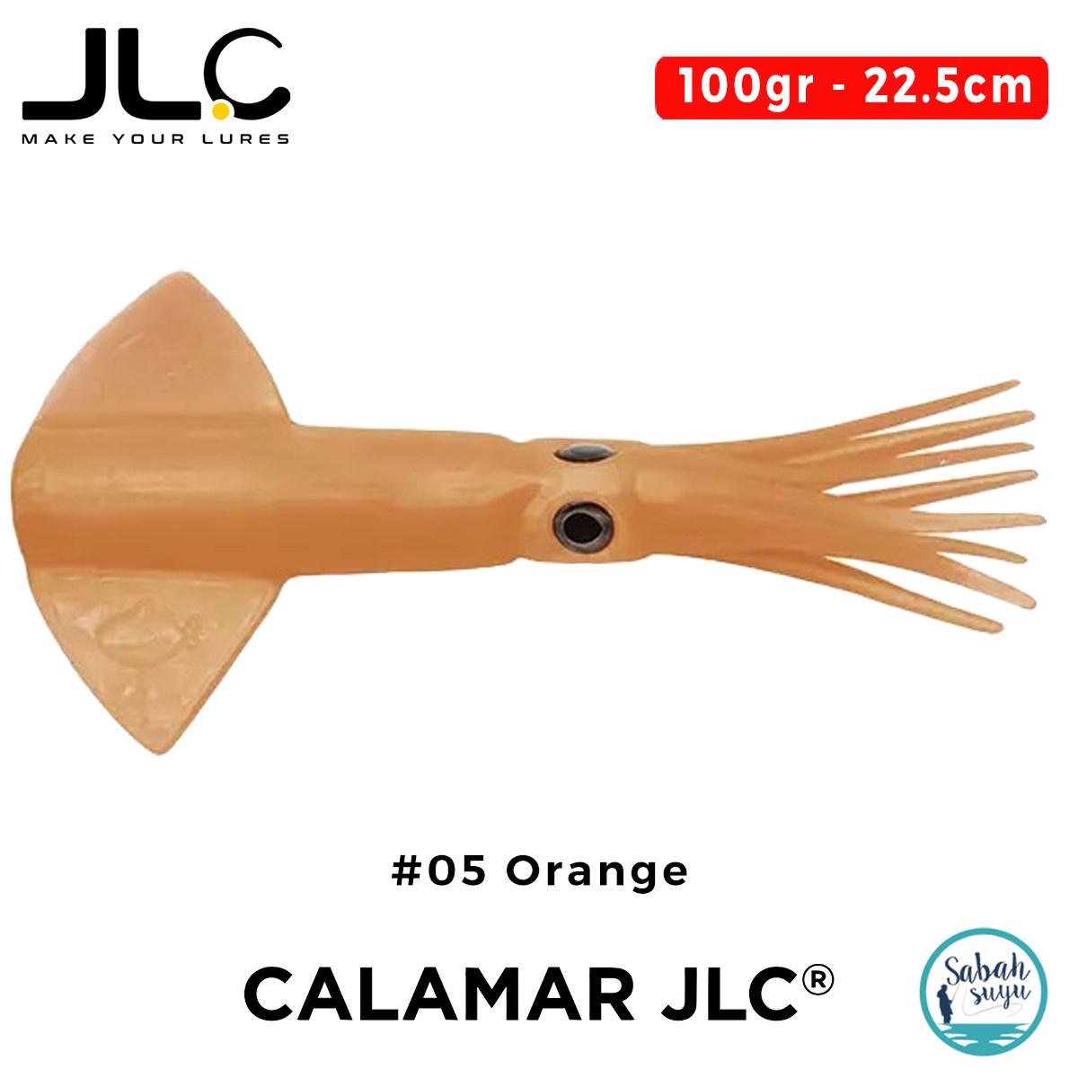 JLC Calamar Yedek Gövde 22.5cm 100gr #05 Orange Silikon Kalamar
