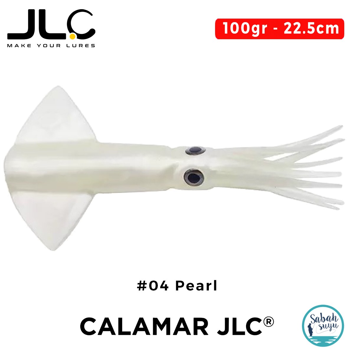 JLC Calamar Yedek Gövde 22.5cm 100gr #04 Pearl Silikon Kalamar