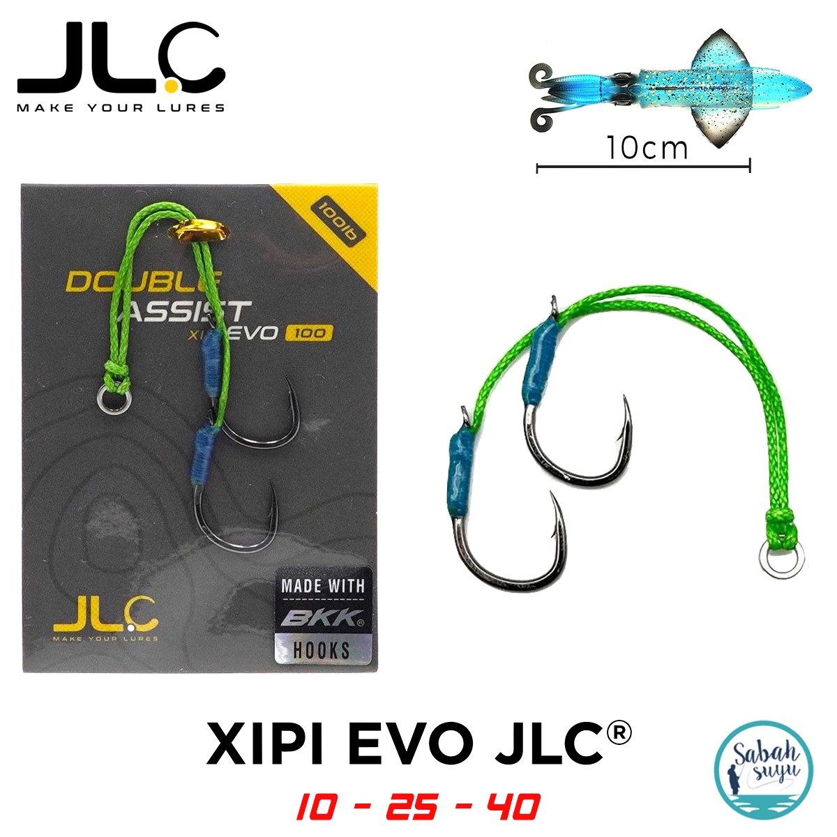 JLC Çiftli Hazır Asist İğne #2/0 100lb Xipi Evo 10cm (1 Adet)