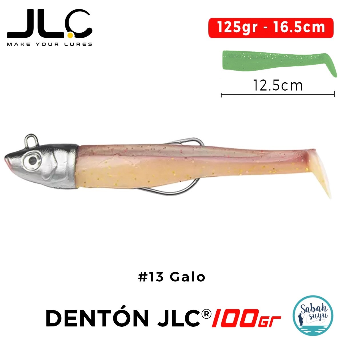 JLC Denton 100 Set 125gr 16.5cm #13 Galo Silikon Balık
