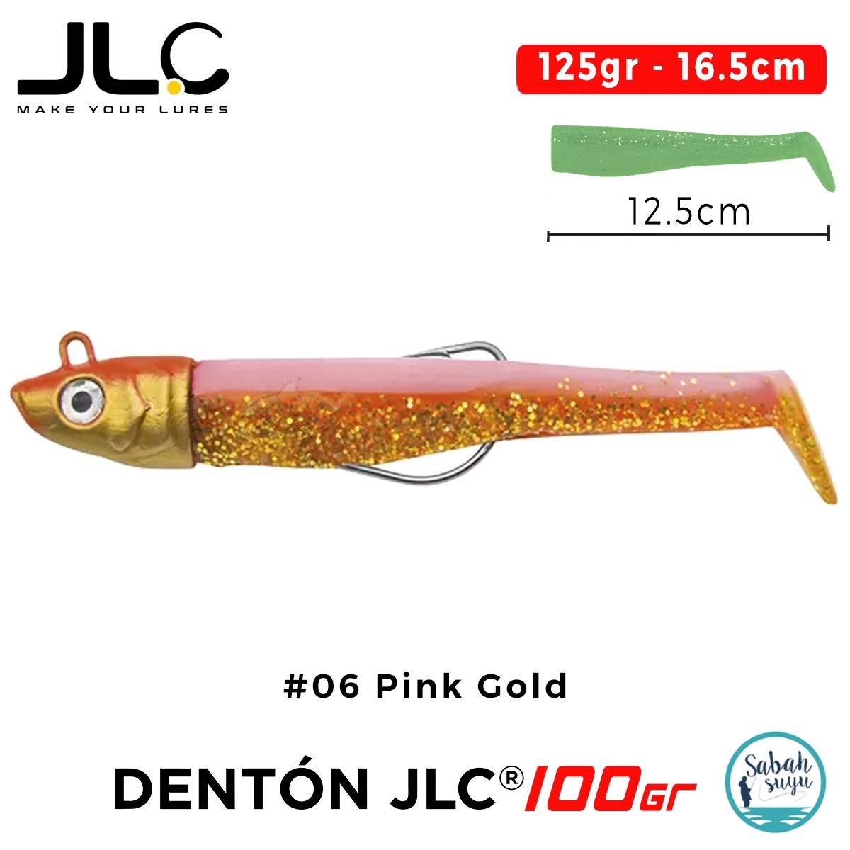 JLC Denton 100 Set 125gr 16.5cm #06 Pink Gold Silikon Balık
