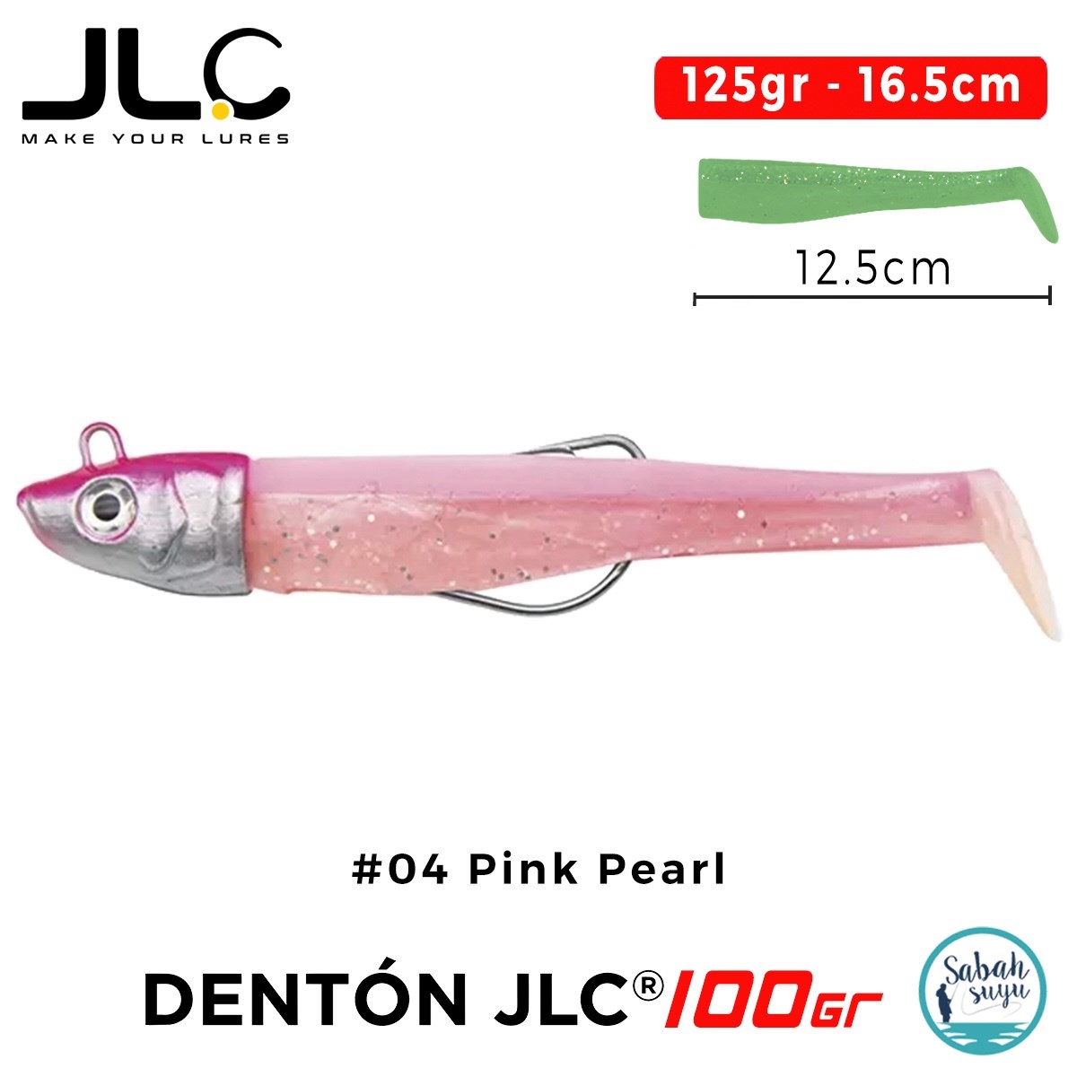 JLC Denton 100 Set 125gr 16.5cm #04 Pink Pearl Silikon Balık