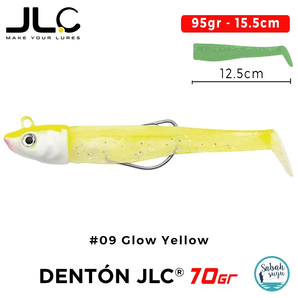 JLC Denton 70 Set 95gr 15.5cm #09 Glow Yellow Silikon Balık