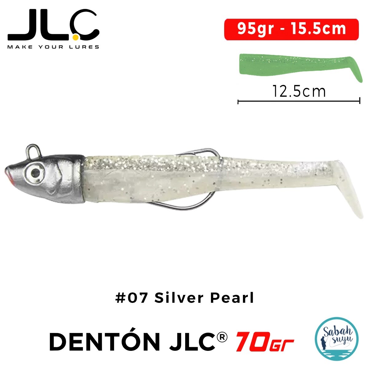 JLC Denton 70 Set 95gr 15.5cm #07 Silver Pearl Silikon Balık