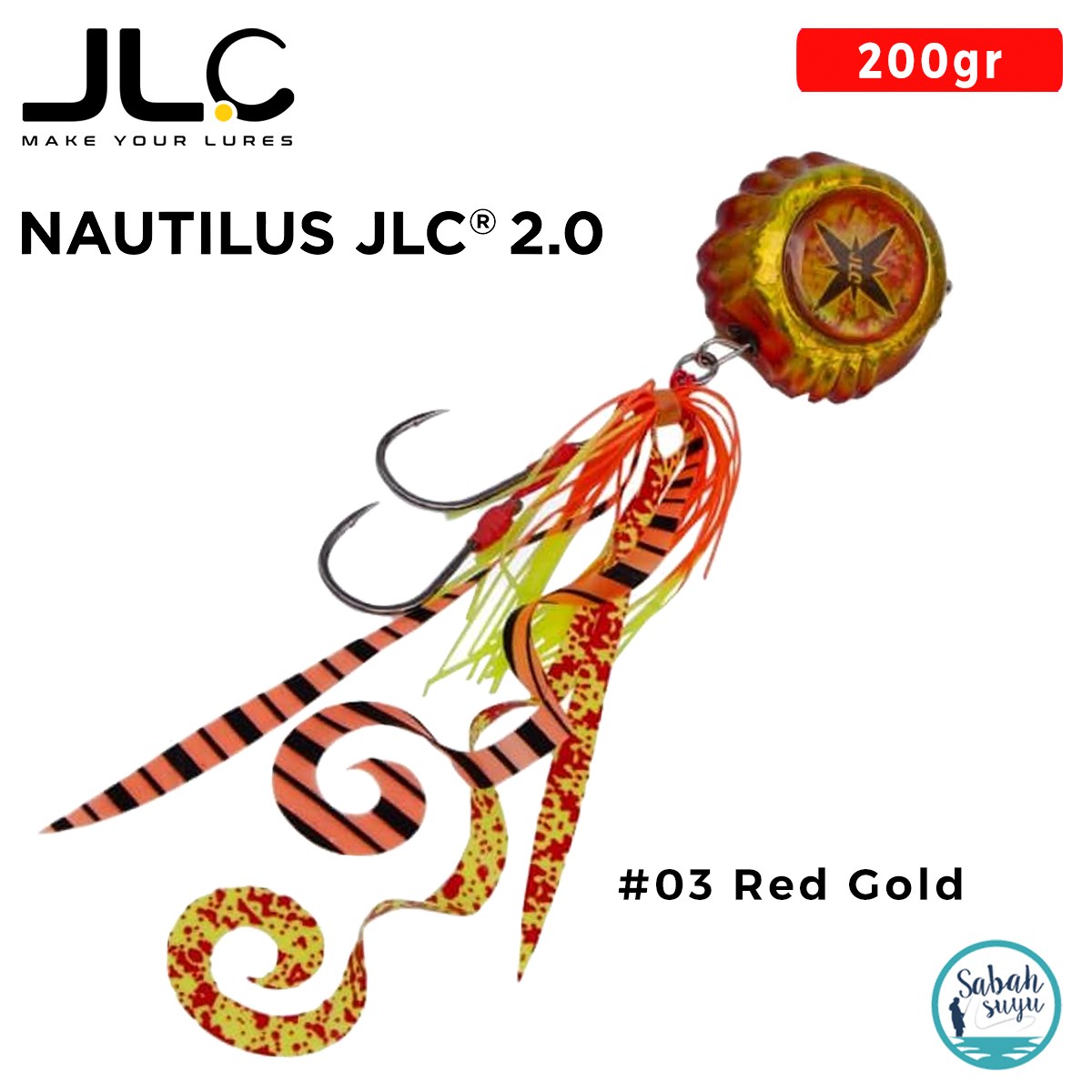 JLC Nautilus 2.0 Tai Rubber Set 150gr #03 Red Gold