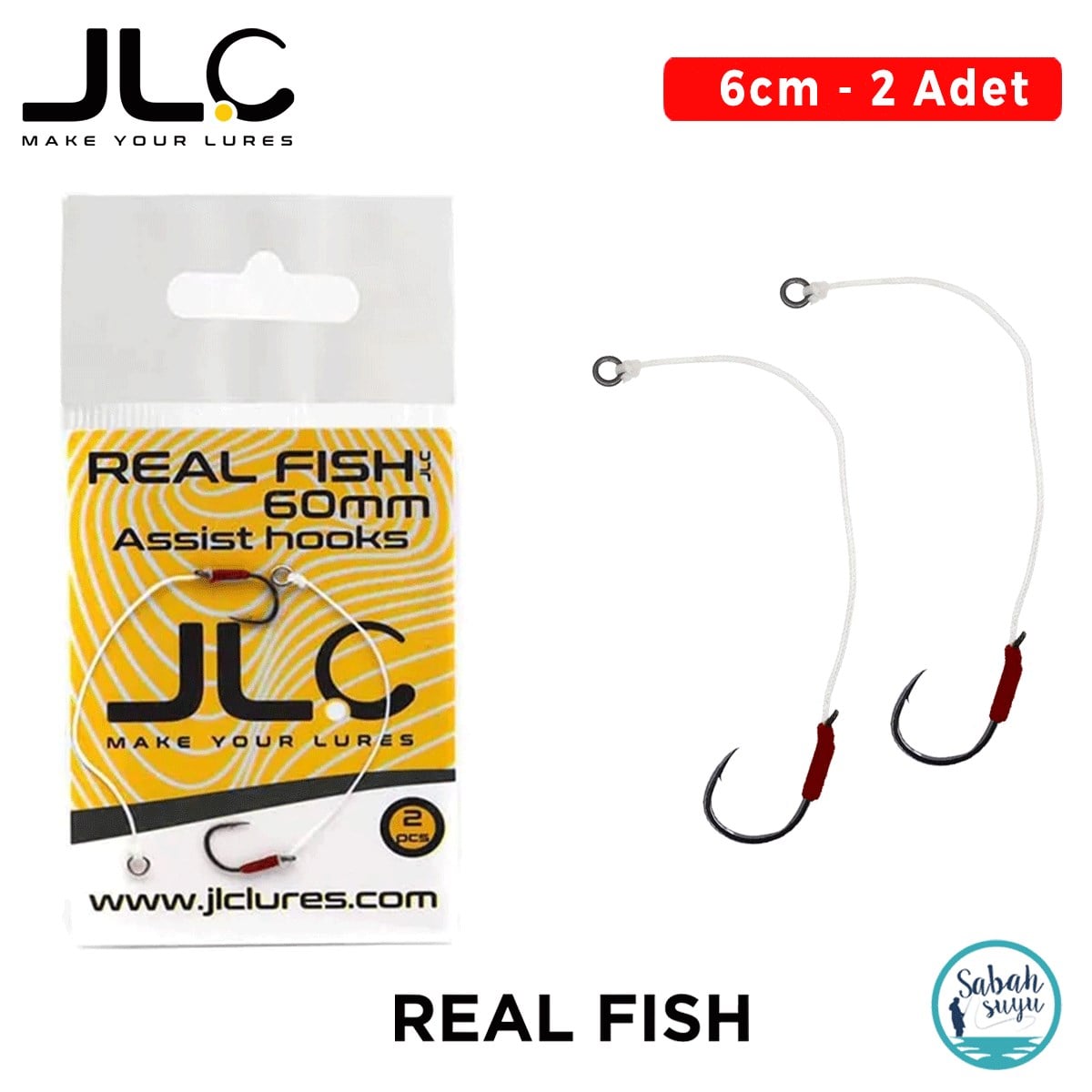 JLC Tekli Hazır Asist İğne Real Fish 6cm (2 Adet)