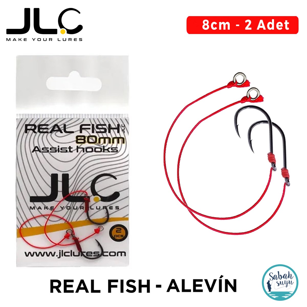 JLC Tekli Hazır Asist İğne Real Fish 8cm / Alevin (2 Adet)