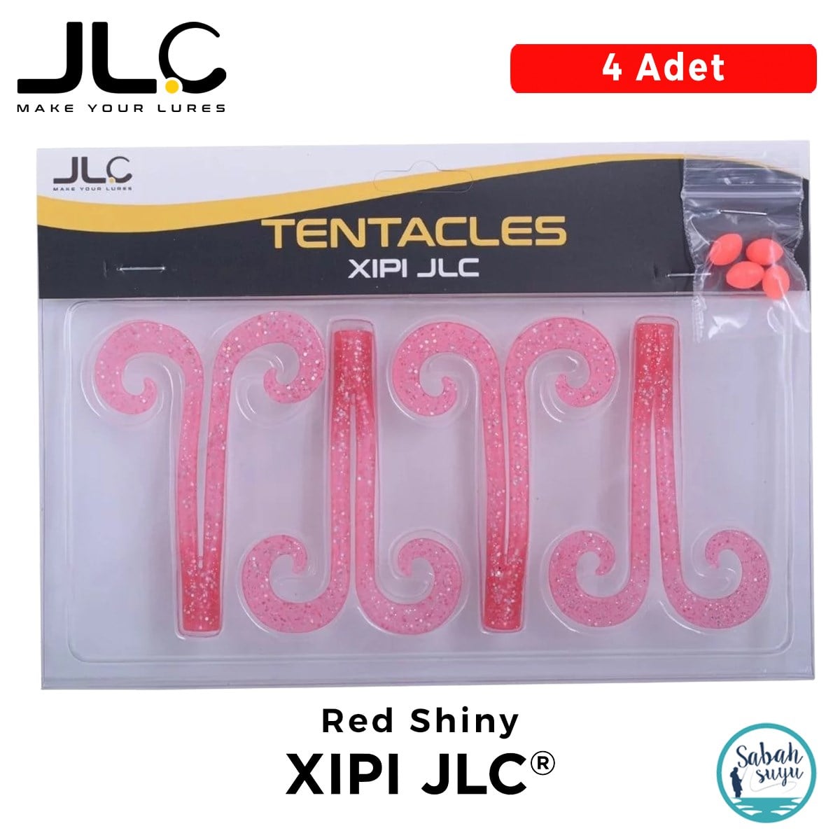 JLC XIPI Tentacles Kalamar Bıyık Red Shiny (4 Adet)