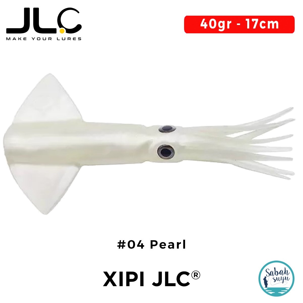 JLC Xipi Yedek Gövde 17cm 40gr #04 Pearl Silikon Kalamar