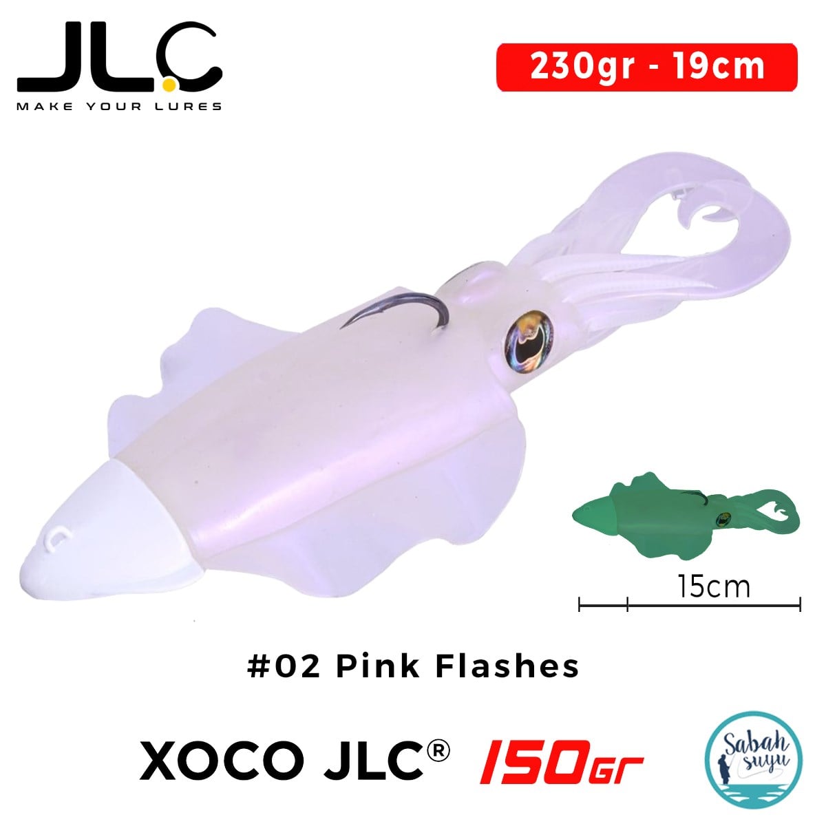JLC Xoco 150 Set 230gr 19cm #02 Pink Flashes Silikon Sübye