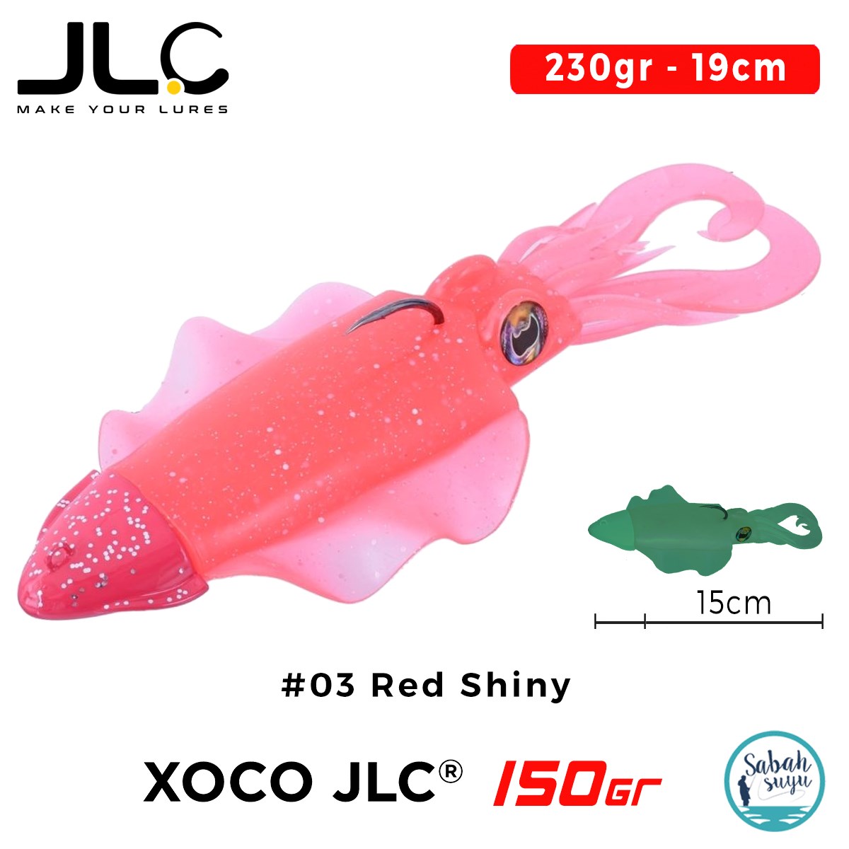 JLC Xoco 150 Set 230gr 19cm #03 Red Shiny Silikon Sübye